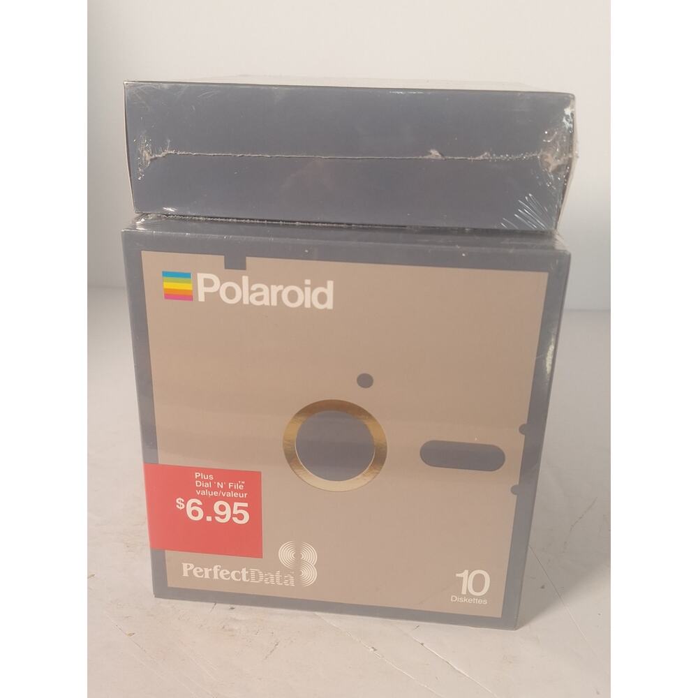 Polaroid PerfectData 5.25 Floppy Disks 1S/2D Sealed NOS 10 Pack Dial N File - Picture 2 of 7